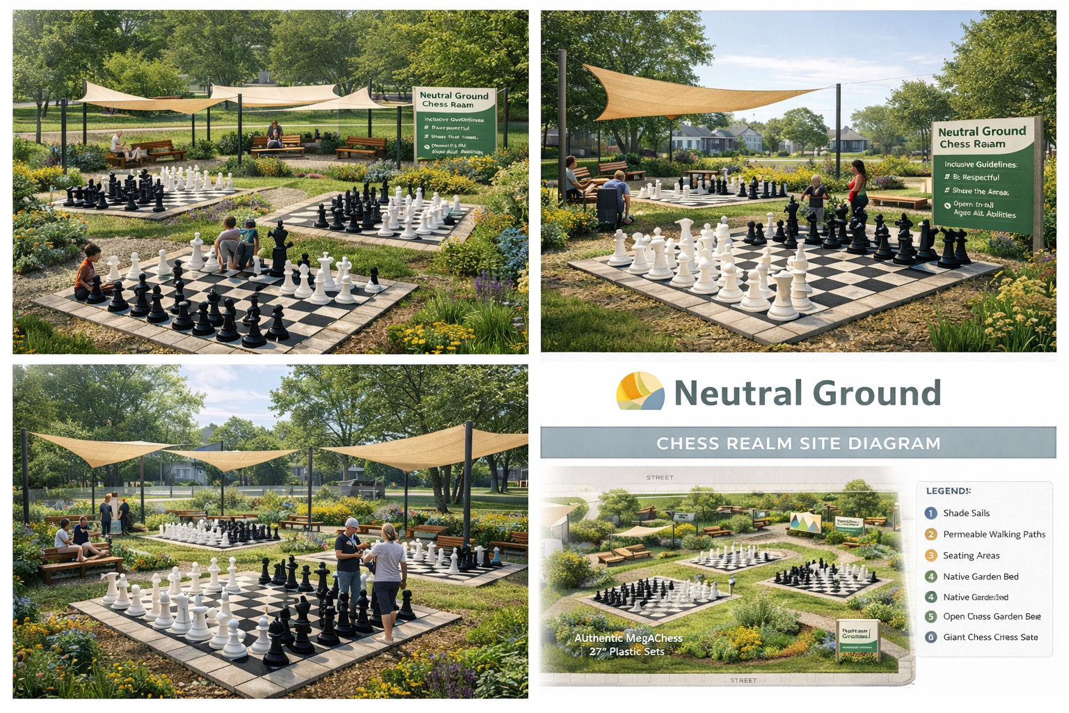 Chess Realm at Neutral Ground — daytime view